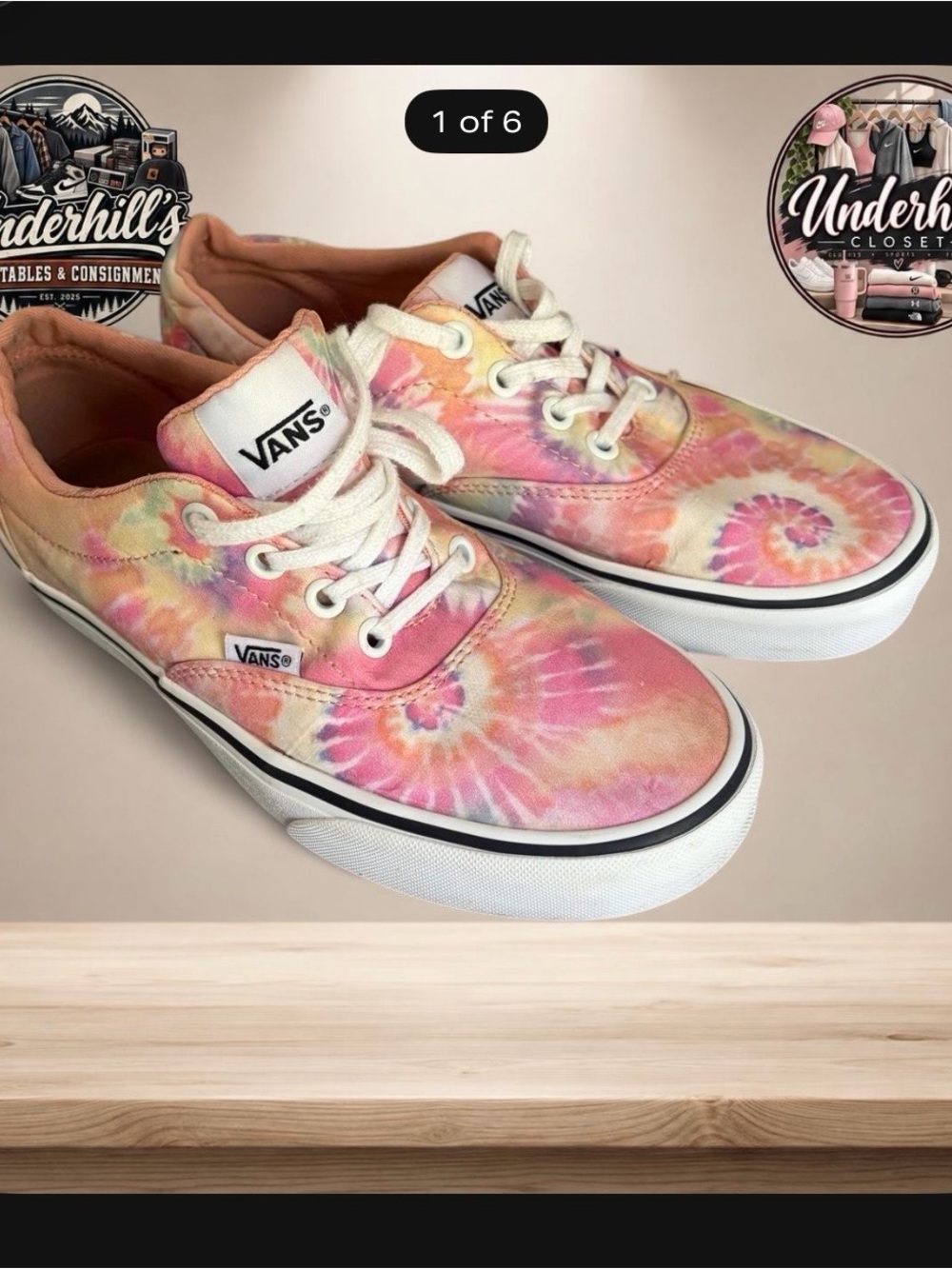 Vans Tie-Dye Canvas Low-Top Sneakers